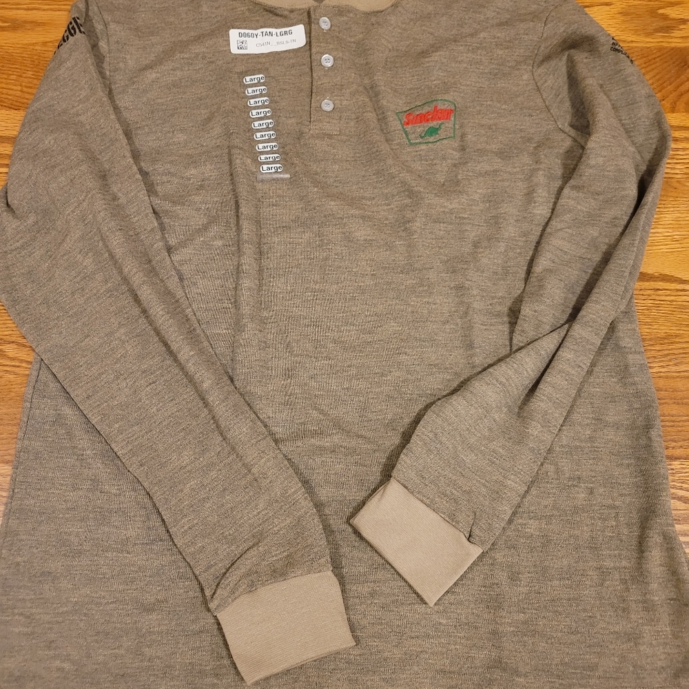 TECGEN FR Long Sleeve Henley - L
